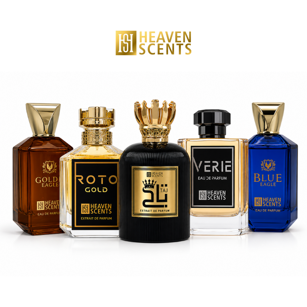 The Best Summer Bundle by Heaven Scents, five luxury perfumes gift set
