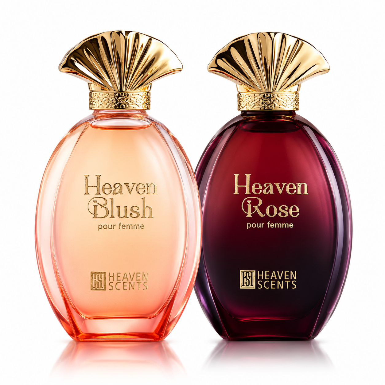Heaven Collection Blush and Rose by Heaven Scents, floral perfume duo gift set