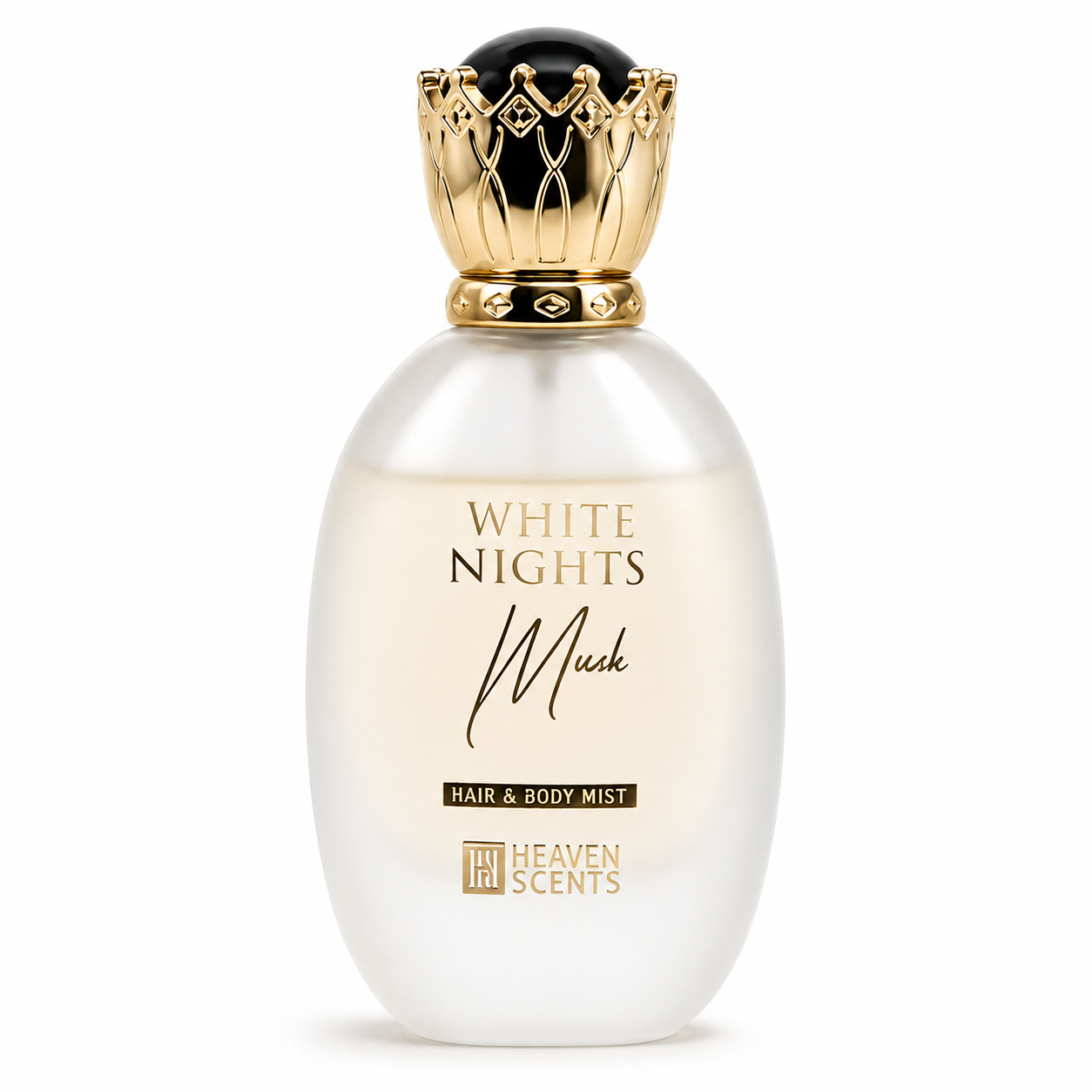 White Nights Musk 50ml hair and body mist by Heaven Scents, amber floral spray