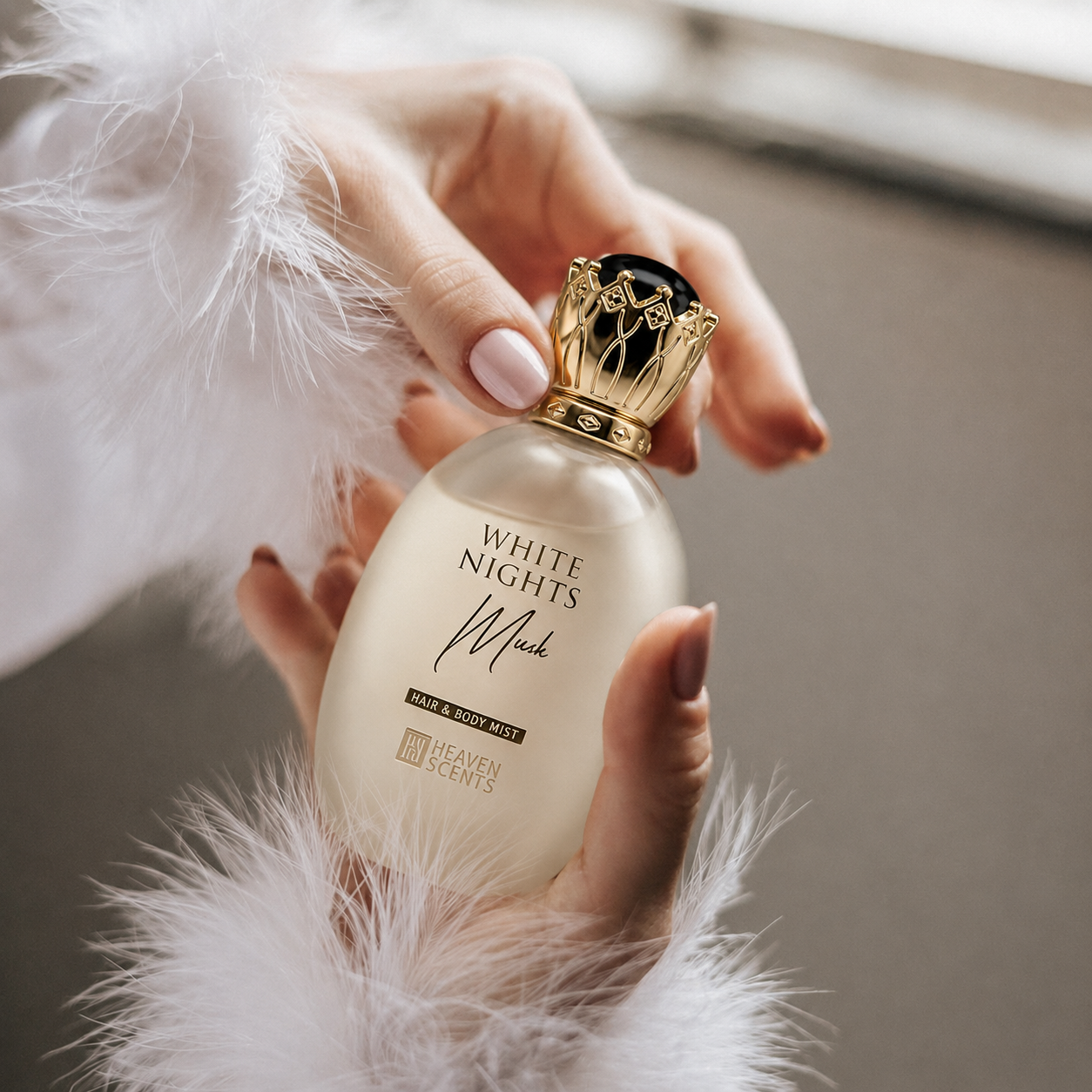 White Nights Musk 50ml hair and body mist spray by Heaven Scents
