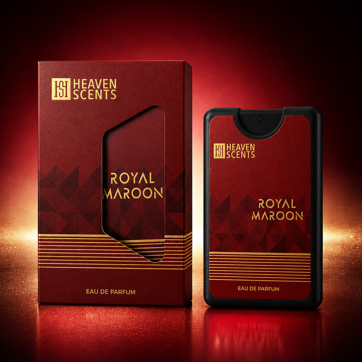 Royal Maroon pocket perfume 30ml by Heaven Scents, luxurious oriental fragrance