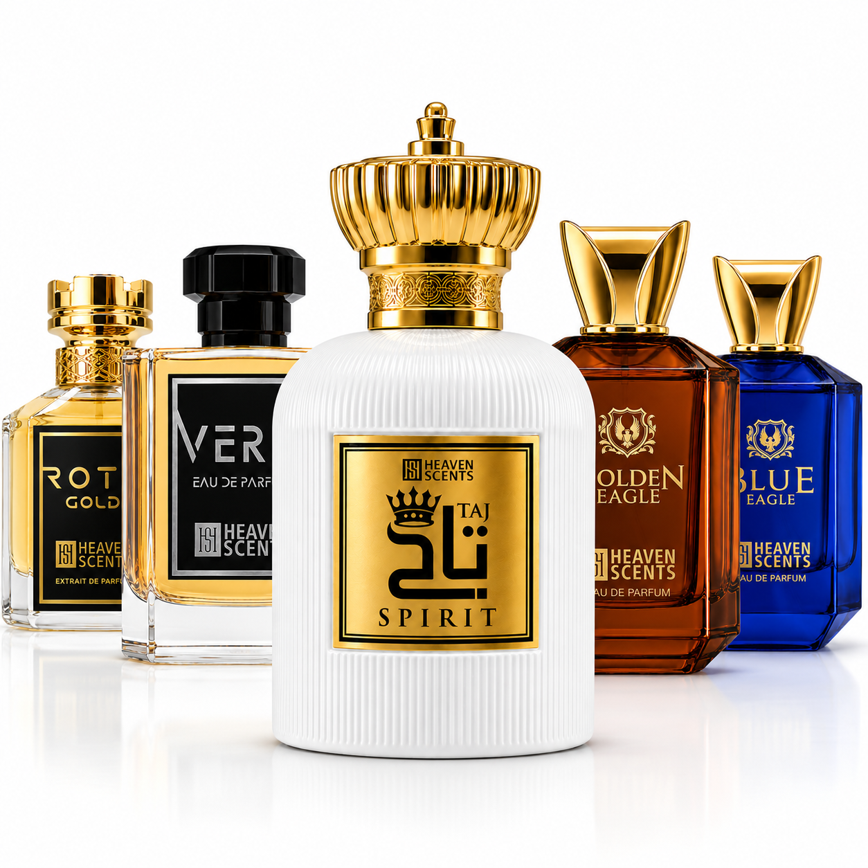 The Best Winter Bundle 2 by Heaven Scents, five luxury perfumes gift set
