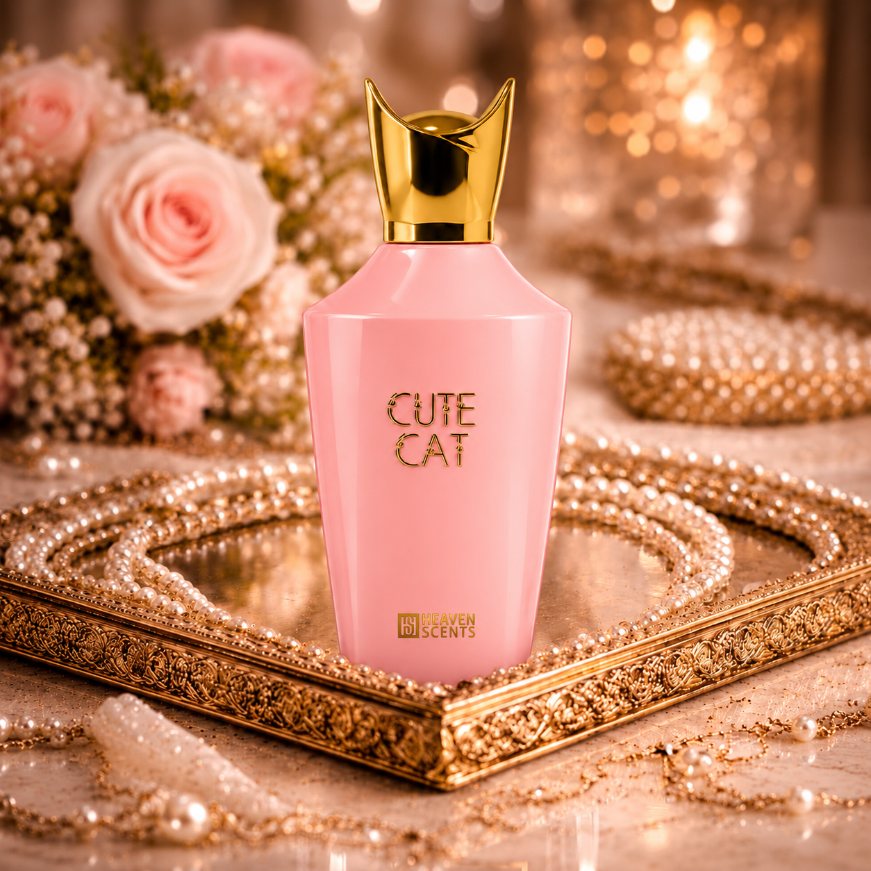 Cute Cat Perfume 100ml by Heaven Scents, playful floral scent for women
