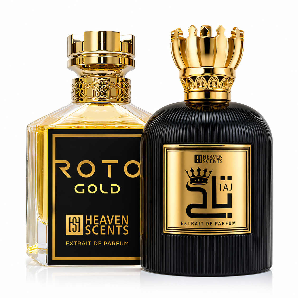 Taj Perfume and Roto Gold 100ml bundle by Heaven Scents, bestselling perfume duo
