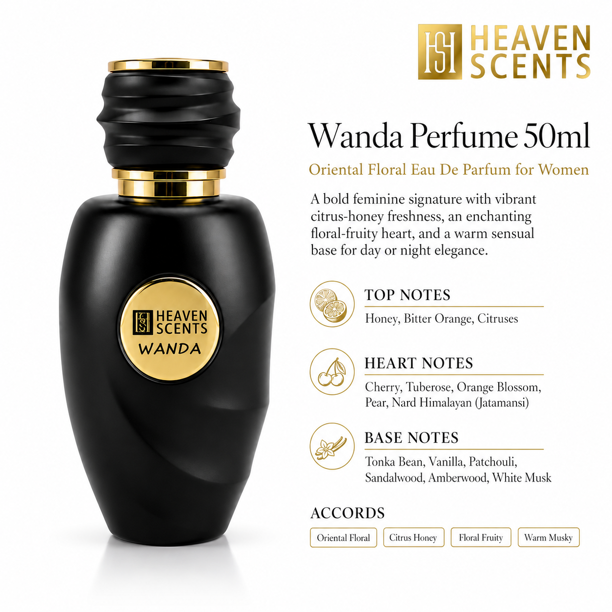 Wanda Perfume 50ml by Heaven Scents, floral eau de parfum for women