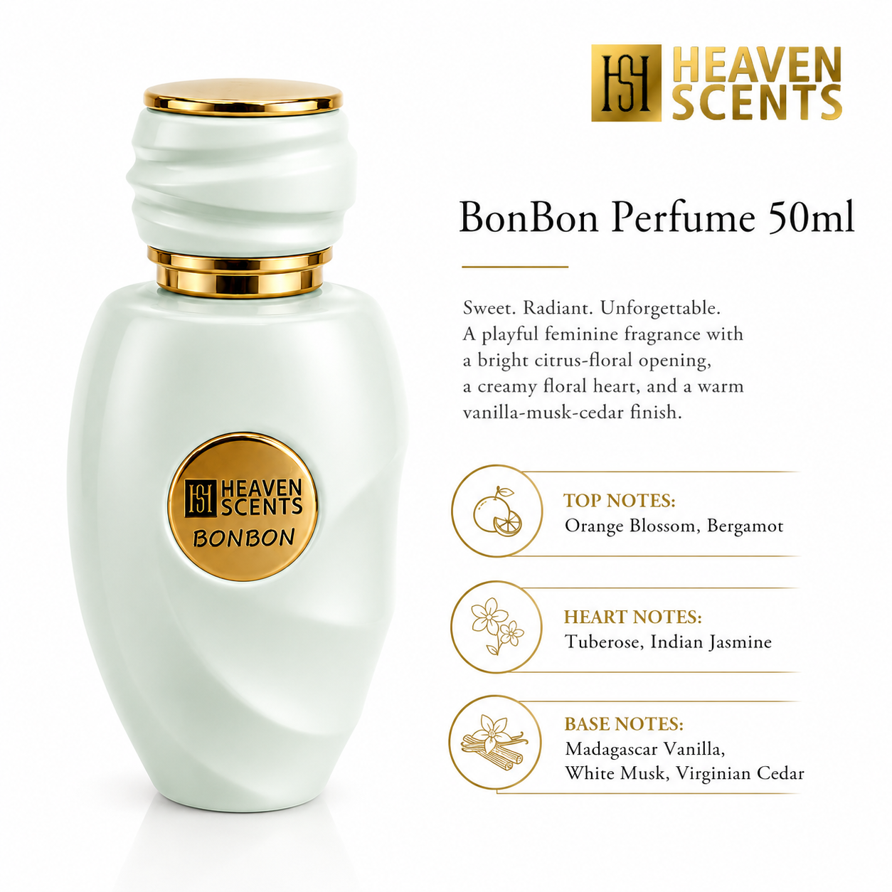 BonBon Perfume 50ml by Heaven Scents, sweet feminine eau de parfum